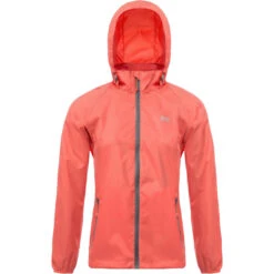 Mac In A Sac Classic Packable Waterproof Unisex Jacket Extra Small Coral JXS