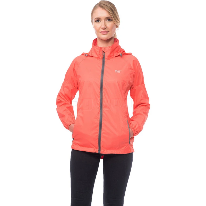 Mac In A Sac Classic Packable Waterproof Unisex Jacket Extra Small Coral JXS 2 Mac In A Sac Classic Packable Waterproof Unisex Jacket Extra Small Coral JXS - Image 2