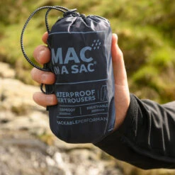 Mac In A Sac Packable Waterproof Unisex Overtrousers Small Navy OS -Travel Storage Shop lrg 2933