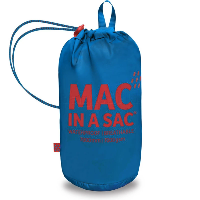 Mac In A Sac Classic Packable Waterproof Unisex Jacket Extra Small Electric JXS 4 Mac In A Sac Classic Packable Waterproof Unisex Jacket Extra Small Electric JXS - Image 4