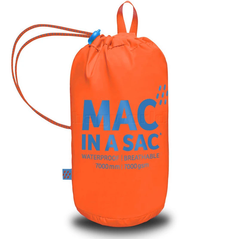 Mac In A Sac Neon Packable Waterproof Unisex Jacket Extra Small Orange NXS 4 Mac In A Sac Neon Packable Waterproof Unisex Jacket Extra Small Orange NXS - Image 4