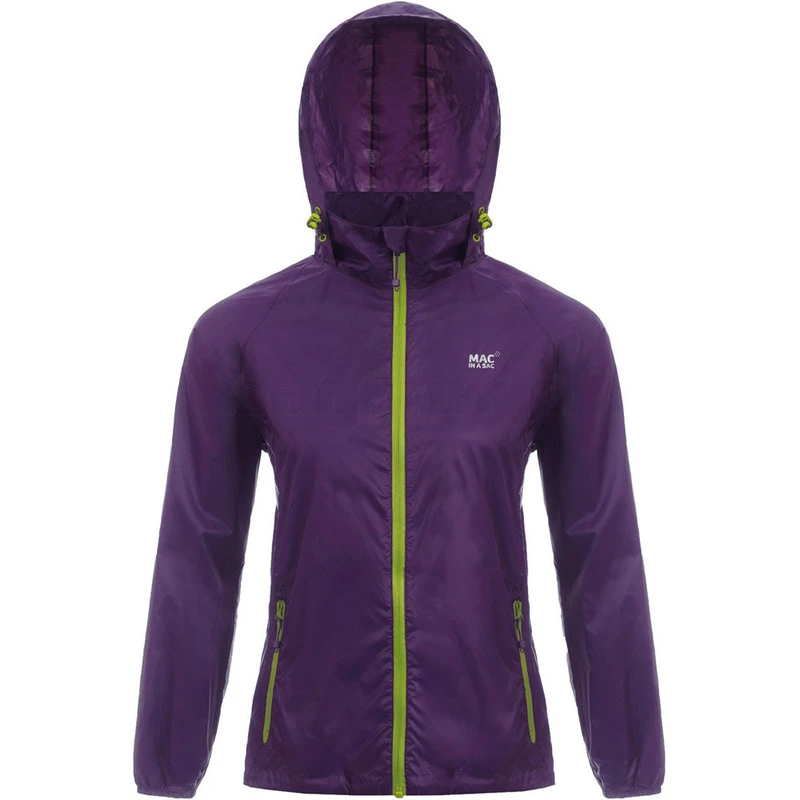 Mac In A Sac Classic Packable Waterproof Unisex Jacket Extra Small Grape JXS 1 Mac In A Sac Classic Packable Waterproof Unisex Jacket Extra Small Grape JXS