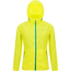 Mac In A Sac Neon Packable Waterproof Unisex Jacket Medium Yellow NM