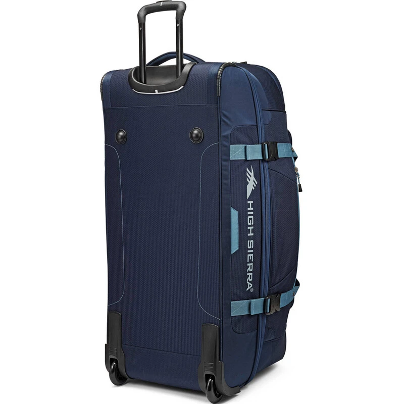 High Sierra Fairlead Drop Bottom Wheel Duffel Set Of 3 Navy 38037, 38038, 38039 With FREE Worldwide USB Charging Adaptor 86350 1 High Sierra Fairlead Drop Bottom Wheel Duffel Set Of 3 Navy 38037, 38038, 38039 With FREE Worldwide USB Charging Adaptor 86350