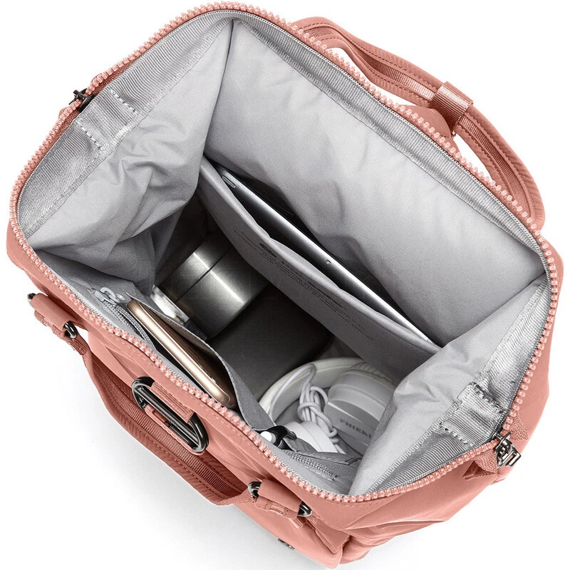 Pacsafe Citysafe CX Anti-Theft 11.6" Laptop Mini Backpack Econyl Rose 20421 4 Pacsafe Citysafe CX Anti-Theft 11.6" Laptop Mini Backpack Econyl Rose 20421 - Image 4
