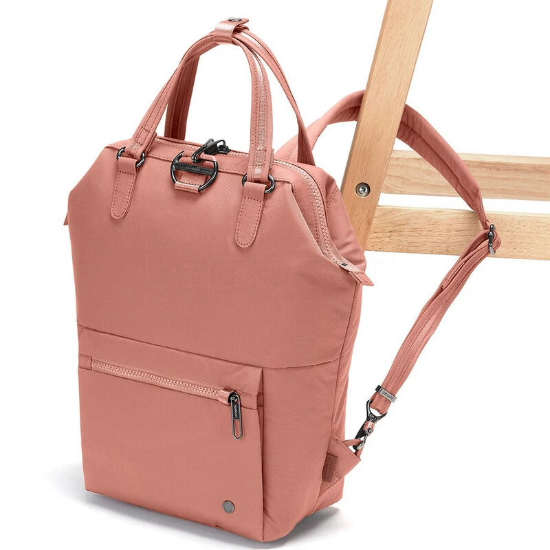 Pacsafe Citysafe CX Anti-Theft 11.6" Laptop Mini Backpack Econyl Rose 20421 6 Pacsafe Citysafe CX Anti-Theft 11.6" Laptop Mini Backpack Econyl Rose 20421 - Image 6