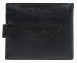 Samsonite RFID Blocking Leather Wallet With Flap And Coin Pocket Black 50903