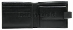 Samsonite RFID Blocking Leather Wallet With Flap And Coin Pocket Black 50903 -Travel Storage Shop lrg 3616