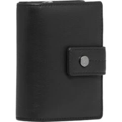 Cellini Ladies' Tuscany Medium Book Leather RFID Blocking Wallet Black W0110 -Travel Storage Shop lrg 3624