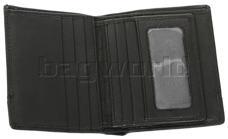 Cellini Men's Aston RFID Blocking Card Leather Wallet Black MH205 3 Cellini Men's Aston RFID Blocking Card Leather Wallet Black MH205 - Image 3