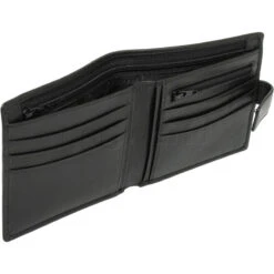 Cellini Men's Shelby RFID Blocking Tab Leather Wallet Black MH203 -Travel Storage Shop lrg 3667