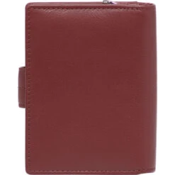Cellini Ladies' Tuscany Medium Book Leather RFID Blocking Wallet Red W0110