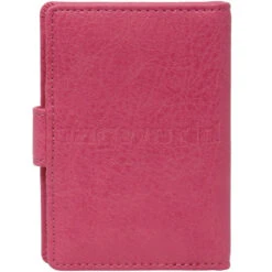 Vault Ladies' PU RFID Blocking Tabbed Credit Card Holder Pink W1015