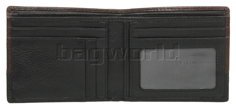 Cellini Men's Aston RFID Blocking Double Leather Wallet Brown MH206 2 Cellini Men's Aston RFID Blocking Double Leather Wallet Brown MH206 - Image 2