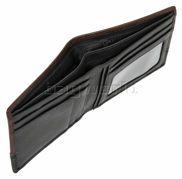 Cellini Men's Aston RFID Blocking Double Leather Wallet Brown MH206 3 Cellini Men's Aston RFID Blocking Double Leather Wallet Brown MH206 - Image 3