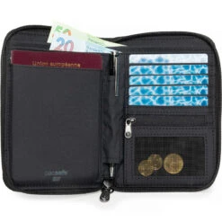 Pacsafe RFIDsafe RFID Blocking Compact Travel Organiser Black 11020 7 Pacsafe RFIDsafe RFID Blocking Compact Travel Organiser Black 11020 -Travel Storage Shop lrg 3739