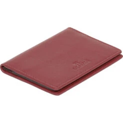 Cellini Ladies' Tuscany Leather RFID Blocking Card Holder Wallet Red WOM23 -Travel Storage Shop lrg 3755