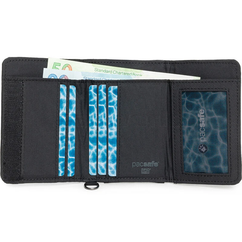 Pacsafe RFIDsafe RFID Blocking Trifold Wallet Black 11005 3 Pacsafe RFIDsafe RFID Blocking Trifold Wallet Black 11005 - Image 3