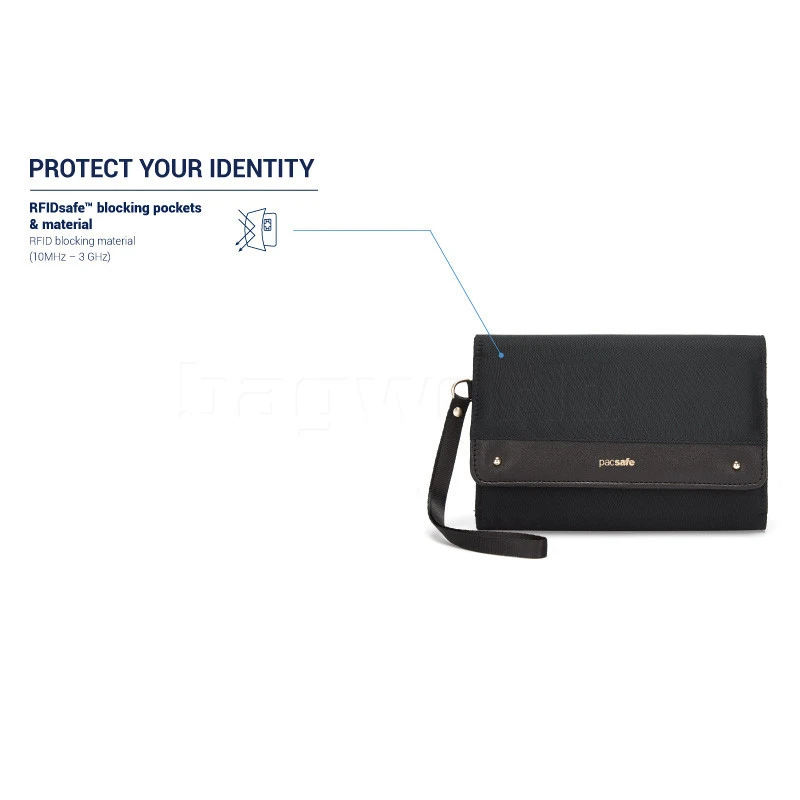 Pacsafe RFIDsafe RFID Blocking Clutch Wallet Nightfall 11015 6 Pacsafe RFIDsafe RFID Blocking Clutch Wallet Nightfall 11015 - Image 6