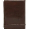 Cellini Men's Viper RFID Blocking Stitch Leather Wallet Brown MH210