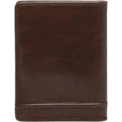 Cellini Men's Viper RFID Blocking Stitch Leather Wallet Brown MH210