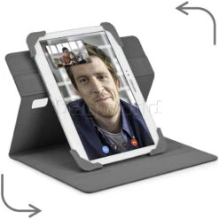 Targus Pro-Tek Rotating Universal Case For 7-8" Tablets, Tab A, E, S2 Black HZ664 -Travel Storage Shop lrg 3897
