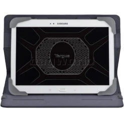 Targus Fit-N-Grip II Rotating Universal Case For 9-10.1" Tablets Silver HZ663 -Travel Storage Shop lrg 4067