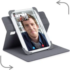 Targus Fit-N-Grip II Rotating Universal Case For 9-10.1" Tablets Black HZ663 -Travel Storage Shop lrg 4121