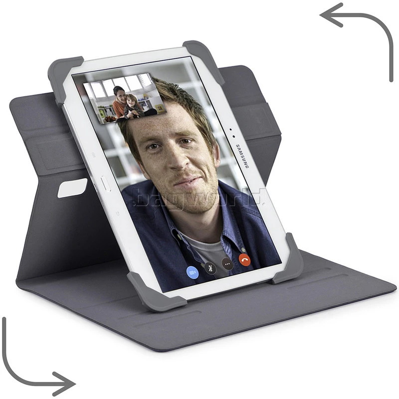 Targus Pro-Tek Rotating Universal Case For 7-8" Tablets, Tab A, E, S2 Blue HZ664 4 Targus Pro-Tek Rotating Universal Case For 7-8" Tablets, Tab A, E, S2 Blue HZ664 - Image 4