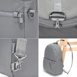 Pacsafe Citysafe CX Anti-Theft Convertible 11" Laptop Backpack Econyl Gravity Gray 20410 -Travel Storage Shop lrg 4158