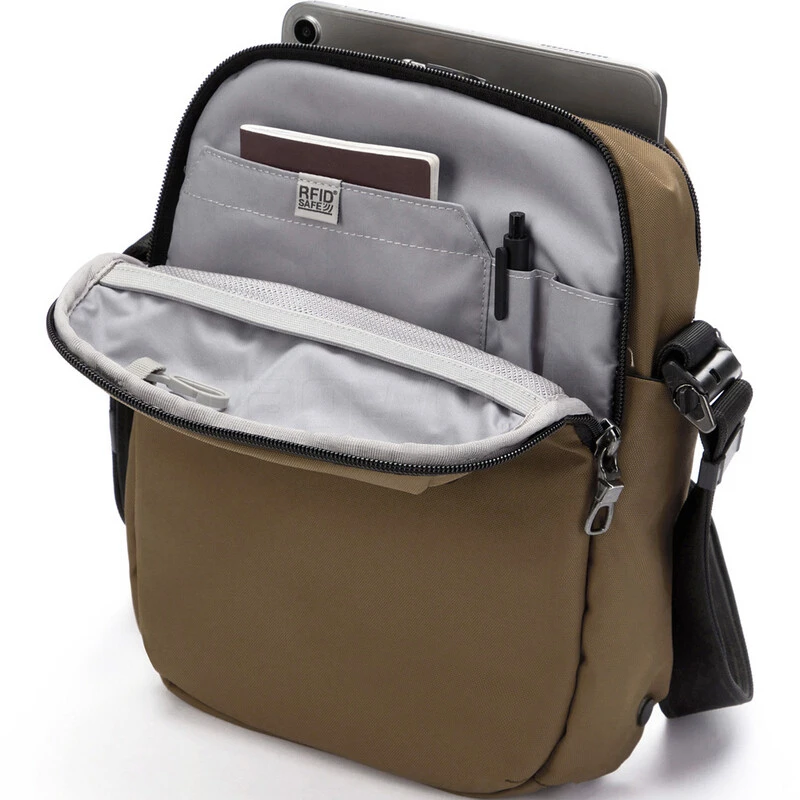Pacsafe Metrosafe X Anti-Theft Tablet Vertical Crossbody Tan 30620 4 Pacsafe Metrosafe X Anti-Theft Tablet Vertical Crossbody Tan 30620 - Image 4
