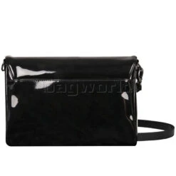 Lipault Plume Vinyl Clutch Bag Black 77813