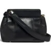 Lipault Noelie Leather Crossbody Bag Black 25822