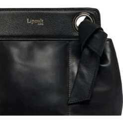 Lipault Noelie Leather Crossbody Bag Black 25822 -Travel Storage Shop lrg 4201
