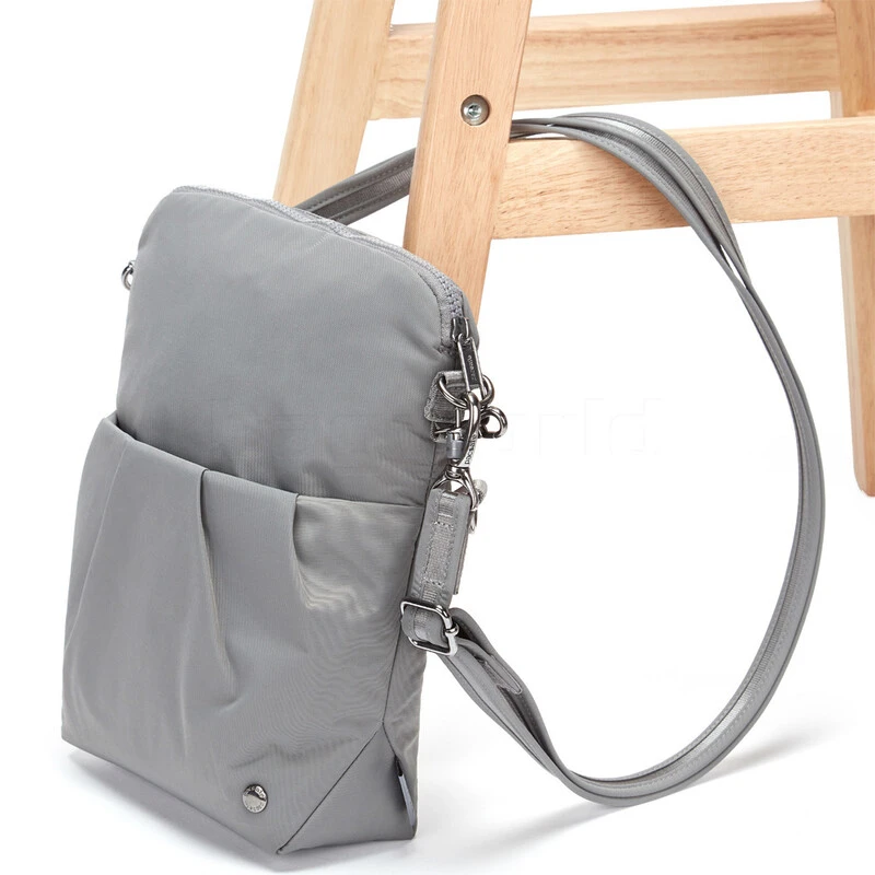 Pacsafe Citysafe CX Anti-Theft Convertible Crossbody Bag Econyl Gravity Gray 20405 6 Pacsafe Citysafe CX Anti-Theft Convertible Crossbody Bag Econyl Gravity Gray 20405 - Image 6