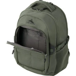 High Sierra Trooper 17" Laptop & Tablet Backpack Khaki 49847 -Travel Storage Shop lrg 430