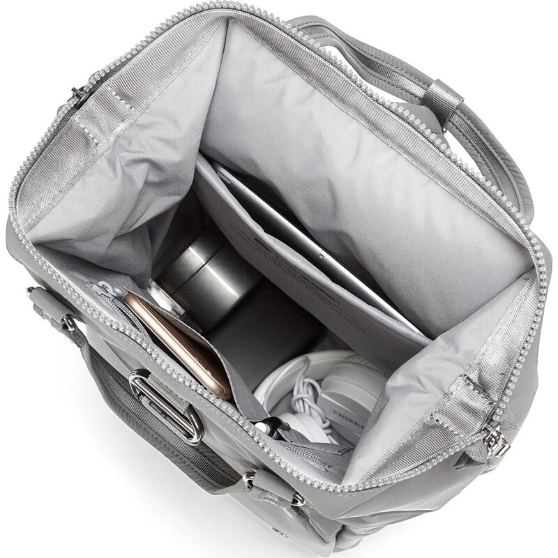 Pacsafe Citysafe CX Anti-Theft 11.6" Laptop Mini Backpack Econyl Gravity Gray 20421 4 Pacsafe Citysafe CX Anti-Theft 11.6" Laptop Mini Backpack Econyl Gravity Gray 20421 - Image 4