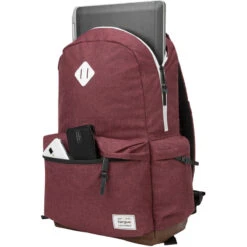 Targus Strata II 15.6" Laptop Backpack Burgundy SB936 -Travel Storage Shop lrg 528