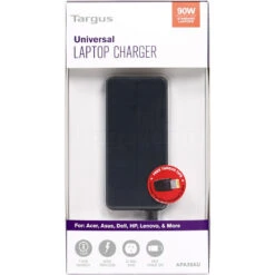 Targus Power 90W Standard Laptop Charger Black APA30 -Travel Storage Shop lrg 544