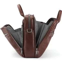 Samsonite Classic Leather 15.6" Laptop & Tablet Toploader Briefcase Mahogany 26039 -Travel Storage Shop lrg 610