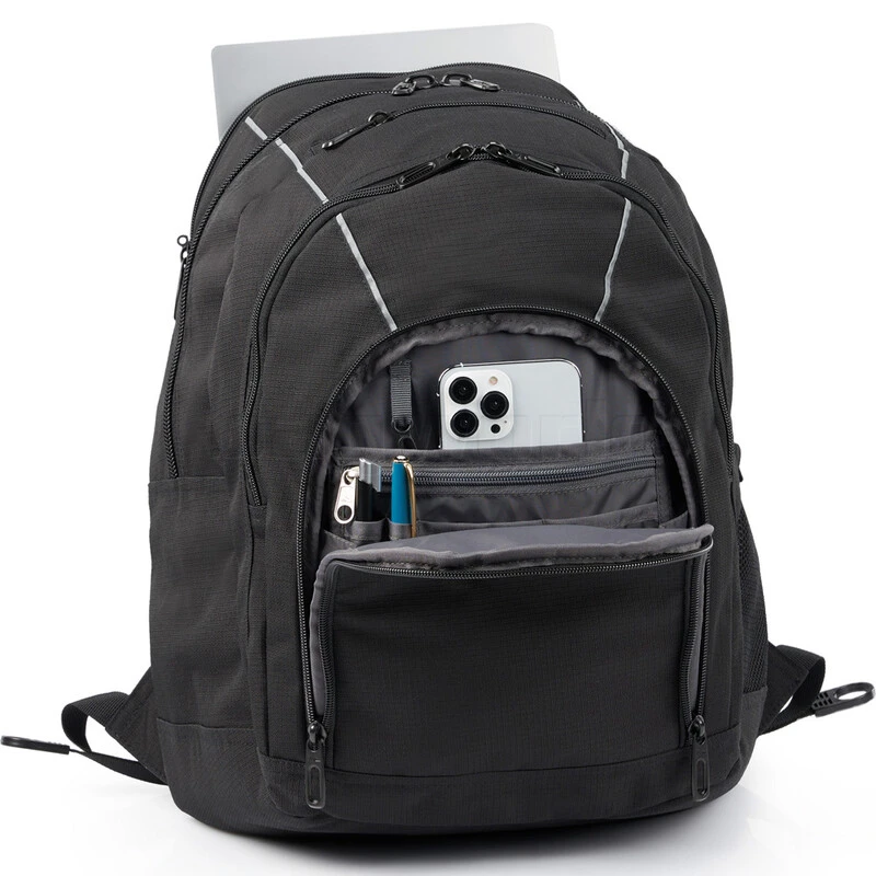 High Sierra Academy 3.0 Eco 15.6" Laptop & Tablet Backpack Black 46107 4 High Sierra Academy 3.0 Eco 15.6" Laptop & Tablet Backpack Black 46107 - Image 4