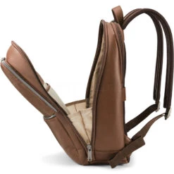 Samsonite Classic Leather 14.1" Laptop & Tablet Slim Backpack Cognac 26036 -Travel Storage Shop lrg 631