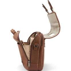 Samsonite Classic Leather 15.6" Laptop Flapover Briefcase Cognac 26040 -Travel Storage Shop lrg 66