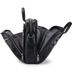 Samsonite Classic Leather 15.6" Laptop & Tablet Toploader Briefcase Black 26039 -Travel Storage Shop lrg 699