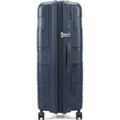 American Tourister Light Max Hardside Suitcase Set Of 3 Navy 48198, 48199, 48200 With FREE Worldwide USB Charging Adaptor 86350 -Travel Storage Shop lrg 779