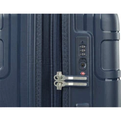 American Tourister Light Max Hardside Suitcase Set Of 3 Navy 48198, 48199, 48200 With FREE Worldwide USB Charging Adaptor 86350 -Travel Storage Shop lrg 782