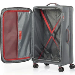 American Tourister Applite 4 Eco Softside Suitcase Set Of 3 Grey 45822, 45823, 45824 With FREE Worldwide USB Charging Adaptor 86350 9 American Tourister Applite 4 Eco Softside Suitcase Set Of 3 Grey 45822, 45823, 45824 With FREE Worldwide USB Charging Adaptor 86350 -Travel Storage Shop lrg 786