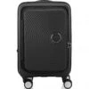 American Tourister Curio Book Opening Small/Cabin 55cm Hardside Suitcase Black 48232