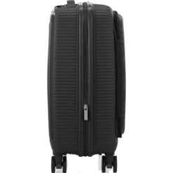 American Tourister Curio Book Opening Small/Cabin 55cm Hardside Suitcase Black 48232 -Travel Storage Shop lrg 904