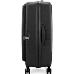 American Tourister Curio Book Opening Hardside Suitcase Set Of 3 Black 48232, 48233, 48234 With FREE Worldwide USB Charging Adaptor 86350 -Travel Storage Shop lrg 950